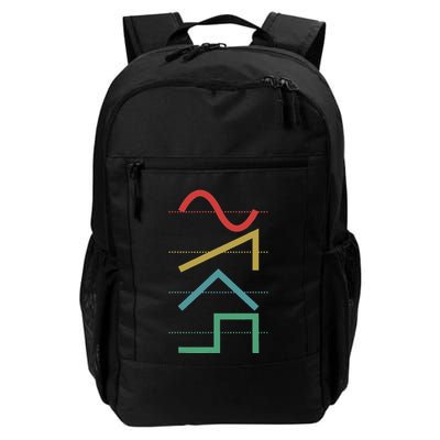 Vintage Analog Synthesizer Techno Waveform Synth Nerd Backpack