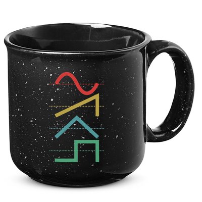 Vintage Analog Synthesizer Techno Waveform Synth Nerd 15oz Campfire Ceramic Mug