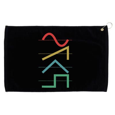 Vintage Analog Synthesizer Techno Waveform Synth Nerd Grommeted Golf Towel