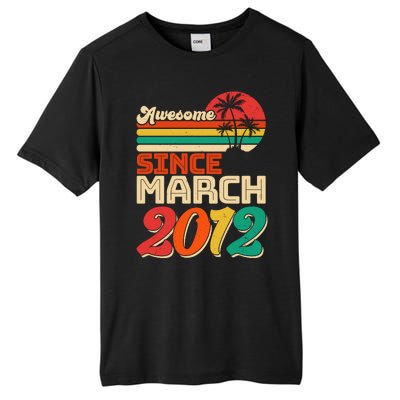 Please Delete! Vintage Awesome Since March 2012 Ten 10 Year Old Birthday Tall Fusion ChromaSoft Performance T-Shirt