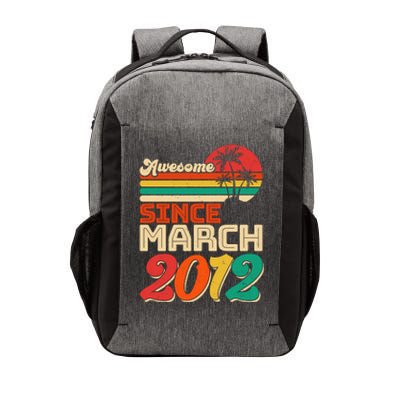 Please Delete! Vintage Awesome Since March 2012 Ten 10 Year Old Birthday Vector Backpack