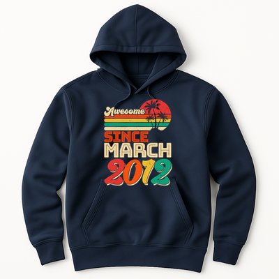 Please Delete! Vintage Awesome Since March 2012 Ten 10 Year Old Birthday Hoodie