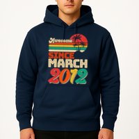 Please Delete! Vintage Awesome Since March 2012 Ten 10 Year Old Birthday Hoodie
