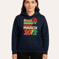 Please Delete! Vintage Awesome Since March 2012 Ten 10 Year Old Birthday Hoodie