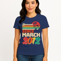 Please Delete! Vintage Awesome Since March 2012 Ten 10 Year Old Birthday Womens T-Shirt