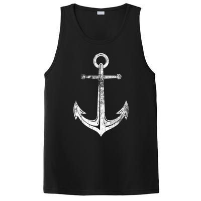 Vintage Anchor Summer Sailing Design PosiCharge Competitor Tank