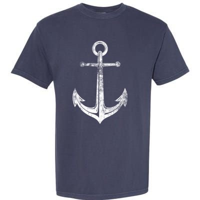 Vintage Anchor Summer Sailing Design Garment-Dyed Heavyweight T-Shirt