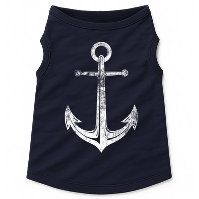 Vintage Anchor Summer Sailing Design Doggie Tank