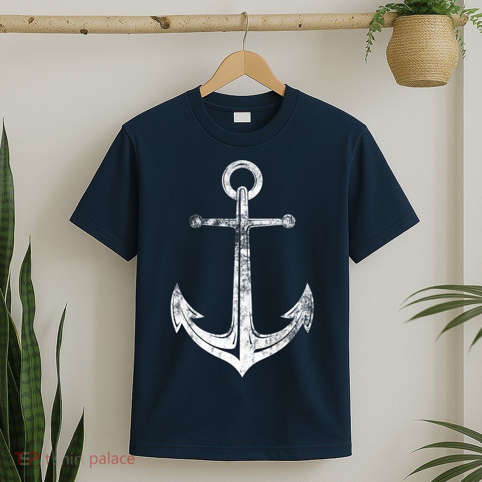 Vintage Anchor Summer Sailing Design T-Shirt