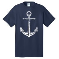 Vintage Anchor Summer Sailing Design Tall T-Shirt