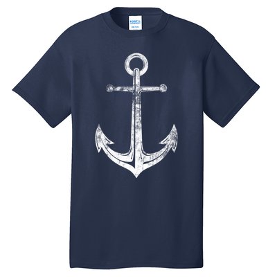 Vintage Anchor Summer Sailing Design Tall T-Shirt