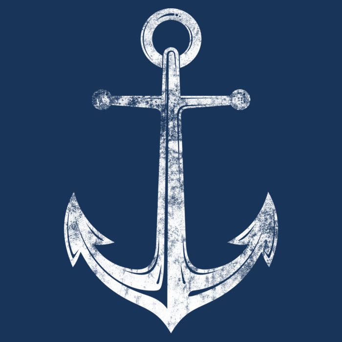 Vintage Anchor Summer Sailing Design Button