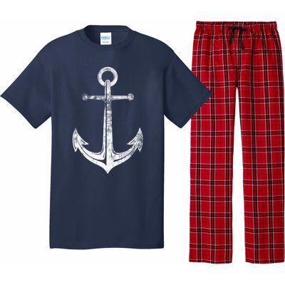 Vintage Anchor Summer Sailing Design Pajama Set