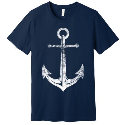 Vintage Anchor Summer Sailing Design Premium T-Shirt