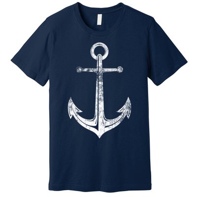 Vintage Anchor Summer Sailing Design Premium T-Shirt