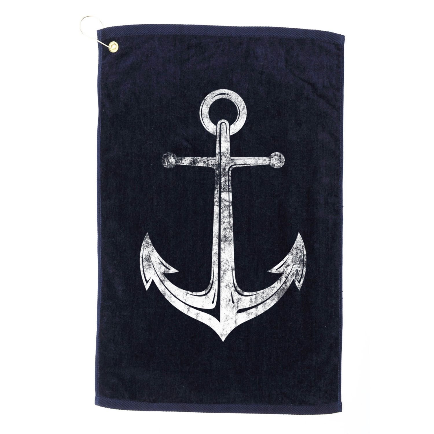 Vintage Anchor Summer Sailing Design Golf Towel