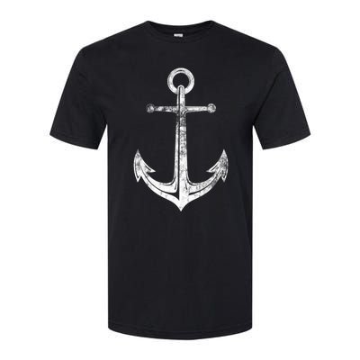 Vintage Anchor Summer Sailing Design Softstyle CVC T-Shirt