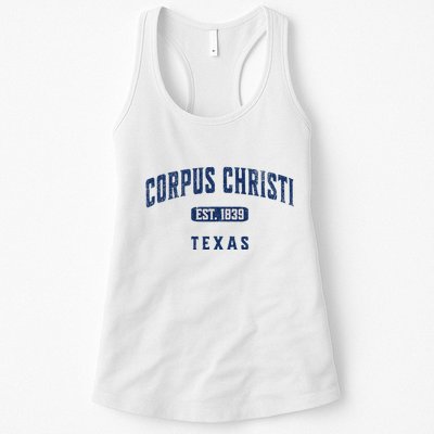 Vintage Athletic Souvenir Visit Corpus Christi Texas Womens Tank Top