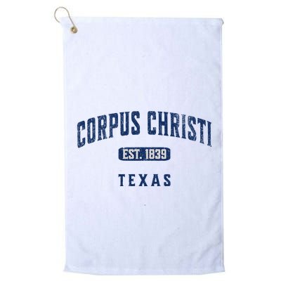Vintage Athletic Souvenir Visit Corpus Christi Texas Golf Towel