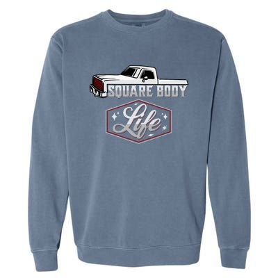 Vintage American Square Body Truck 4x4 Mud Trucks Garment-Dyed Sweatshirt