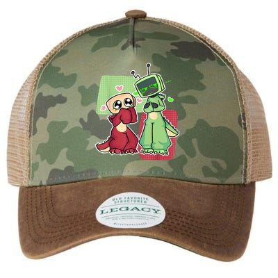 Vee And Shelly From Dandy's World for Boys and Girls 2025 Legacy Tie Dye Trucker Hat