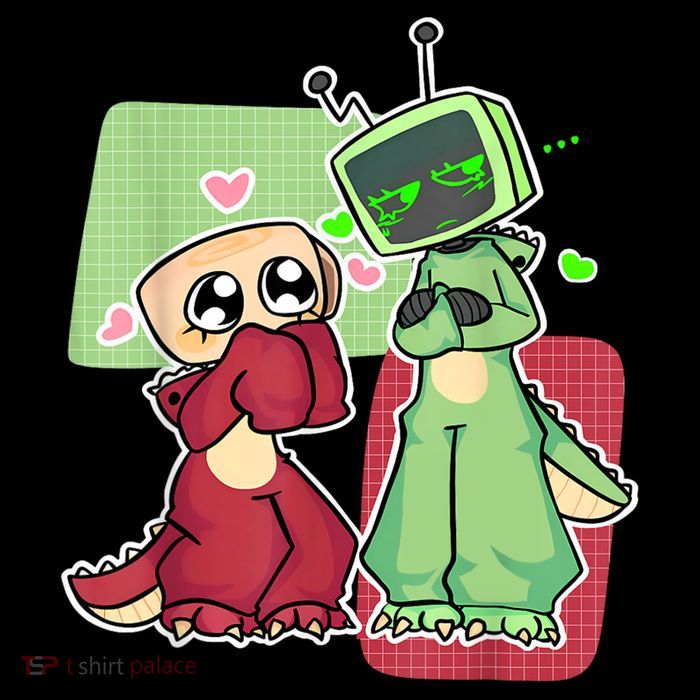 Vee And Shelly From Dandy's World for Boys and Girls 2025 Button