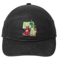 Vee And Shelly From Dandy's World for Boys and Girls 2025 7-Panel Snapback Hat