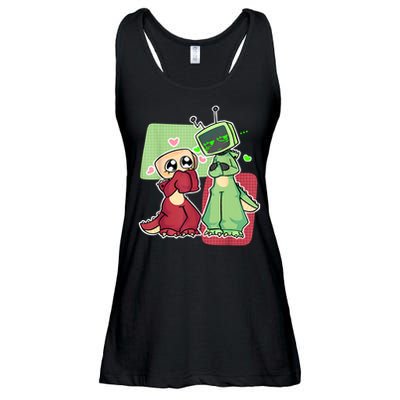 Vee And Shelly From Dandy's World for Boys and Girls 2025 Ladies Essential Flowy Tank