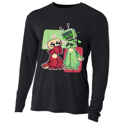 Vee And Shelly From Dandy's World for Boys and Girls 2025 Cooling Performance Long Sleeve Crew
