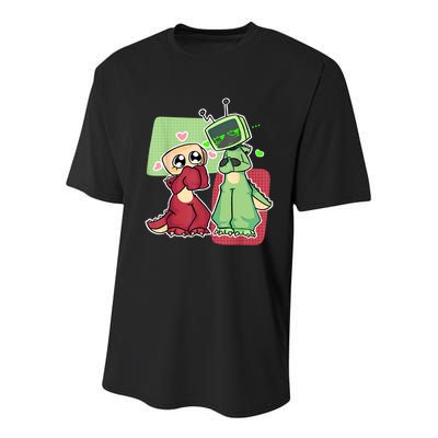 Vee And Shelly From Dandy's World for Boys and Girls 2025 Youth Performance Sprint T-Shirt