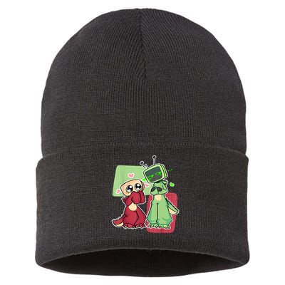 Vee And Shelly From Dandy's World for Boys and Girls 2025 Sustainable Knit Beanie
