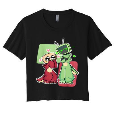 Vee And Shelly From Dandy's World for Boys and Girls 2025 Crop Top