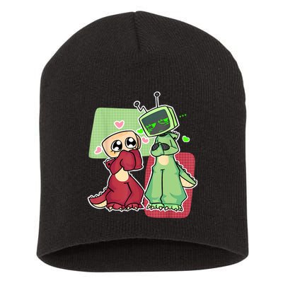 Vee And Shelly From Dandy's World for Boys and Girls 2025 Short Acrylic Beanie