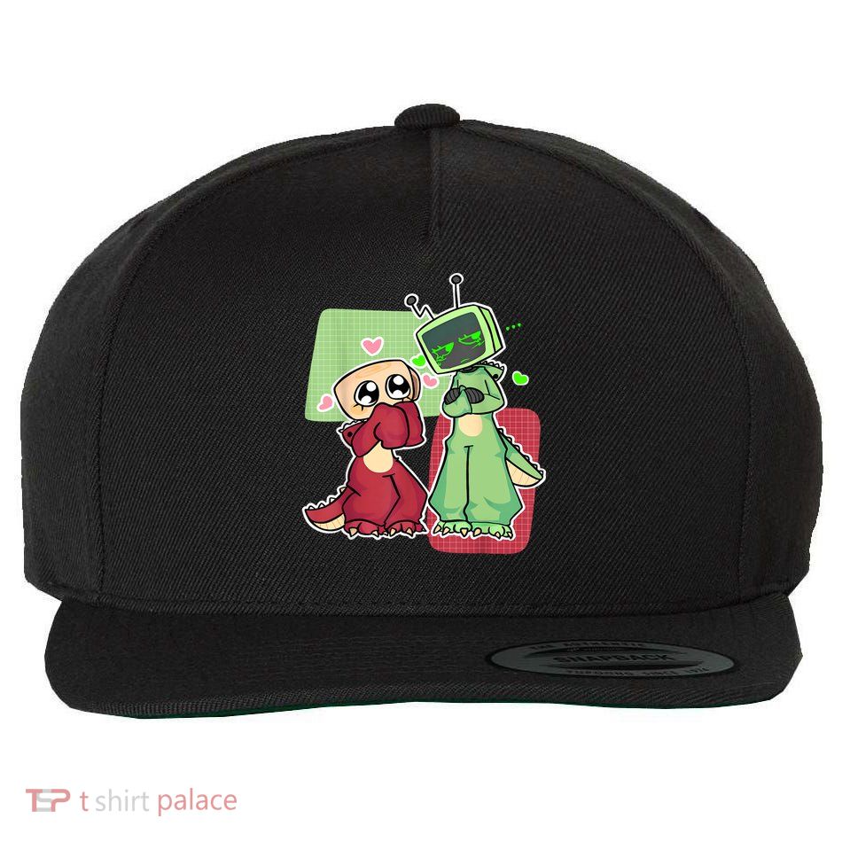 Vee And Shelly From Dandy's World for Boys and Girls 2025 Wool Snapback Cap