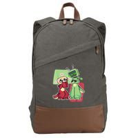 Vee And Shelly From Dandy's World for Boys and Girls 2025 Cotton Canvas Backpack