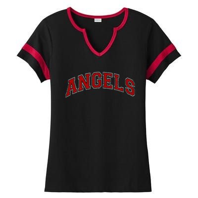 Vintage Angels Sports Ladies Halftime Notch Neck Tee