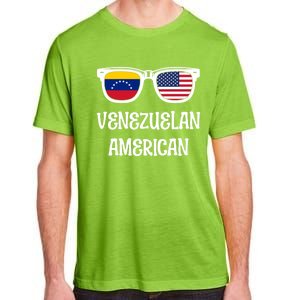 Venezuelan American Sunglasses Usa Venezuela Flags Gift Adult ChromaSoft Performance T-Shirt