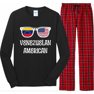 Venezuelan American Sunglasses Usa Venezuela Flags Gift Long Sleeve Pajama Set