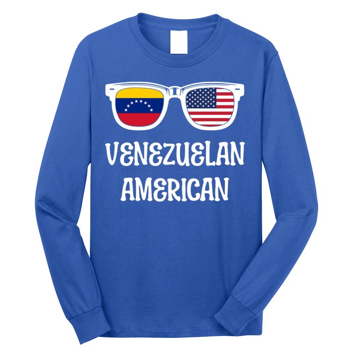 Venezuelan American Sunglasses Usa Venezuela Flags Gift Long Sleeve Shirt