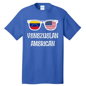 Venezuelan American Sunglasses Usa Venezuela Flags Gift Tall T-Shirt