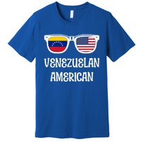 Venezuelan American Sunglasses Usa Venezuela Flags Gift Premium T-Shirt