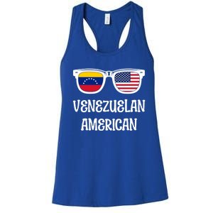 Venezuelan American Sunglasses Usa Venezuela Flags Gift Women's Racerback Tank