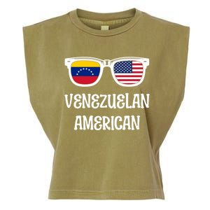 Venezuelan American Sunglasses Usa Venezuela Flags Gift Garment-Dyed Women's Muscle Tee