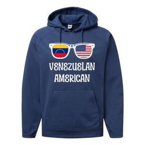 Venezuelan American Sunglasses Usa Venezuela Flags Gift Performance Fleece Hoodie