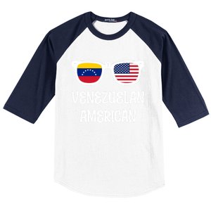 Venezuelan American Sunglasses Usa Venezuela Flags Gift Baseball Sleeve Shirt