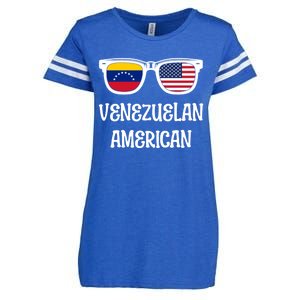 Venezuelan American Sunglasses Usa Venezuela Flags Gift Enza Ladies Jersey Football T-Shirt