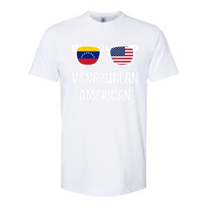 Venezuelan American Sunglasses Usa Venezuela Flags Gift Softstyle CVC T-Shirt