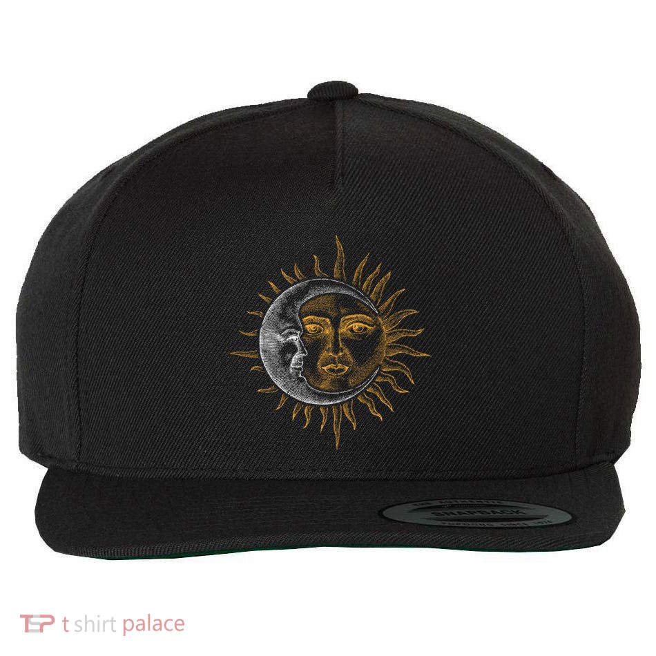 Vintage Astronomy Stars Sun Moon Planets Astronaut Wool Snapback Cap