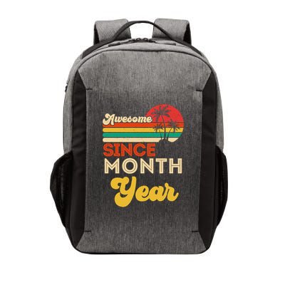 Vintage Awesome Since Customize Month And Year Birthday Vector Backpack