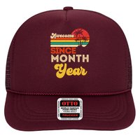 Vintage Awesome Since Customize Month And Year Birthday Trucker Hat